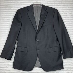 Hart Schaffner Marx Blazer Mens 42R Wool Gray Suit Jacket Sport Coat Made in USA